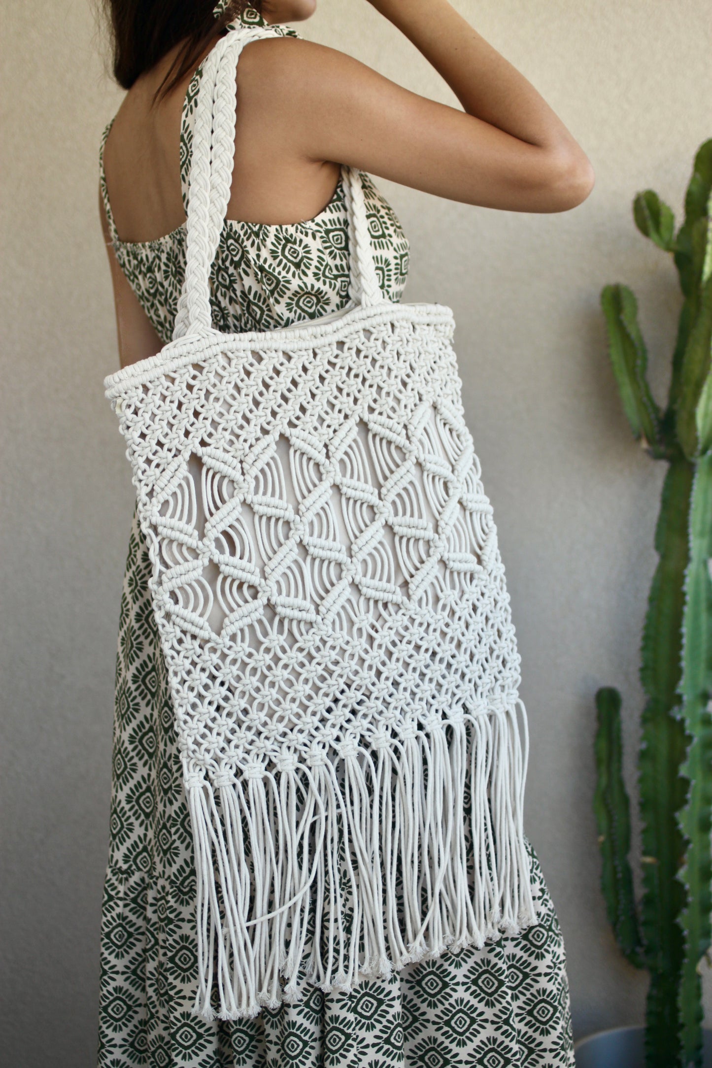 Sac crochet avec franges
