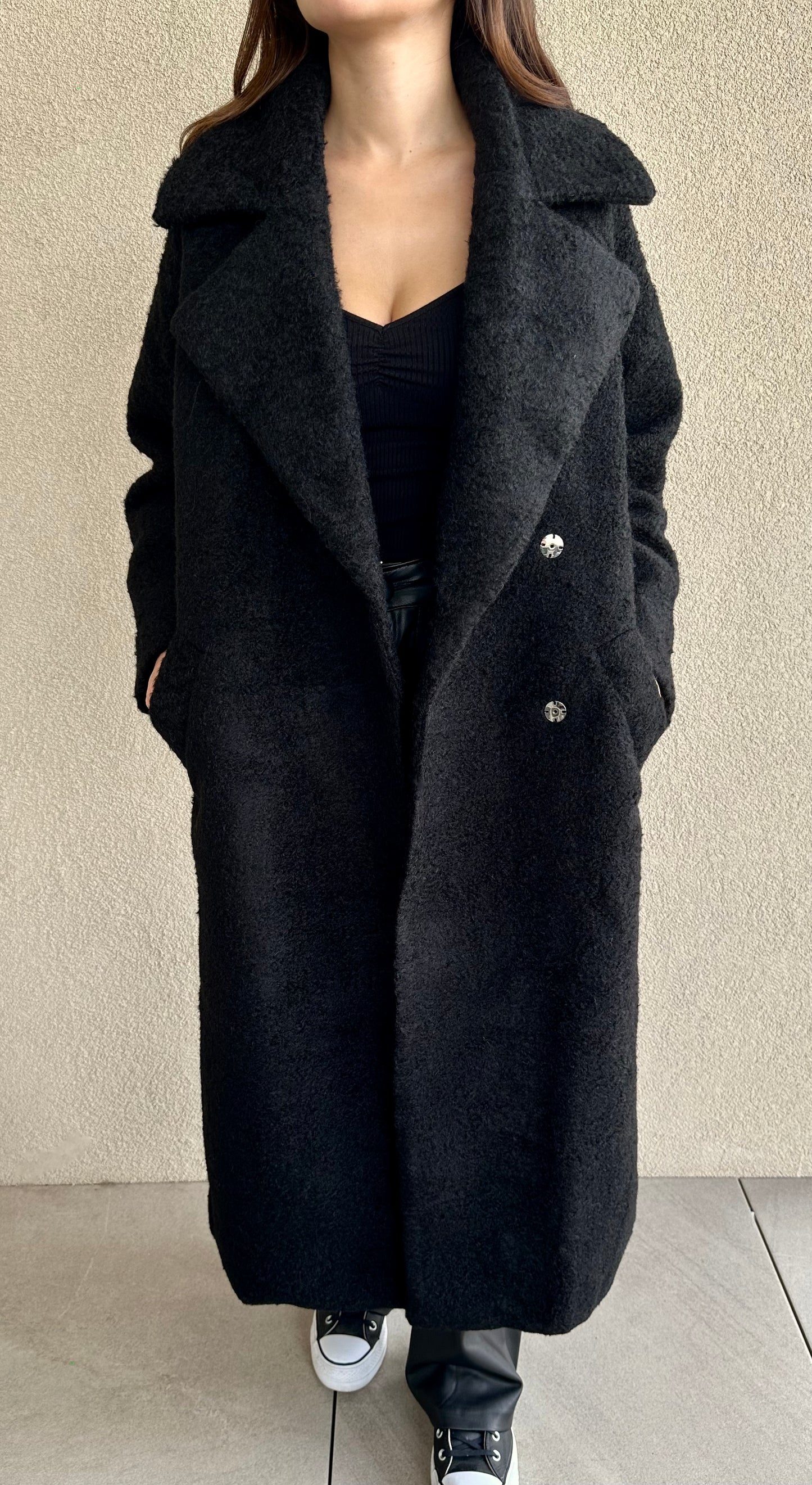 Maxi manteau noir